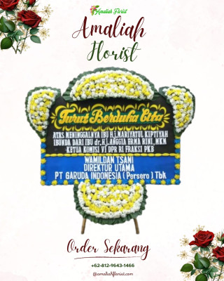 Papan Bunga Duka di Cinta Raja